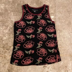 Royalty For Me Black and Pink Graphic Sleeveless Tank Top